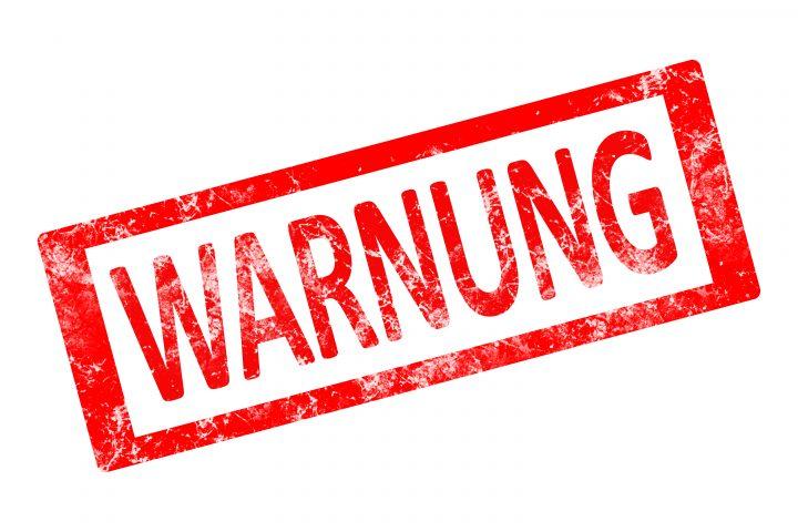 Warnung Transparenzregister